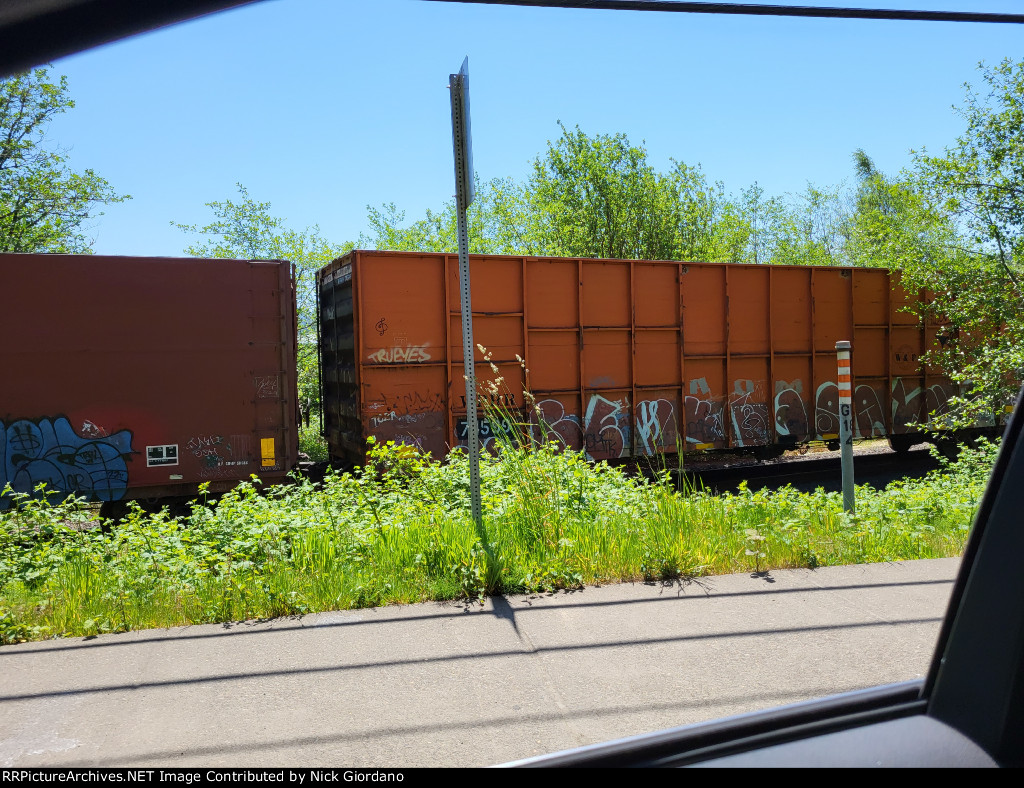 WPRR 74599 Woodchip Gondola